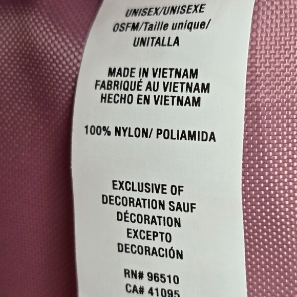 Under Armour Favorite Back Pack Women's Pink Cinch Flap Canvas Strap Spell Out - Picture 8 of 8